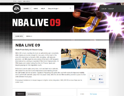 NBA Live 09 NBA Live 09